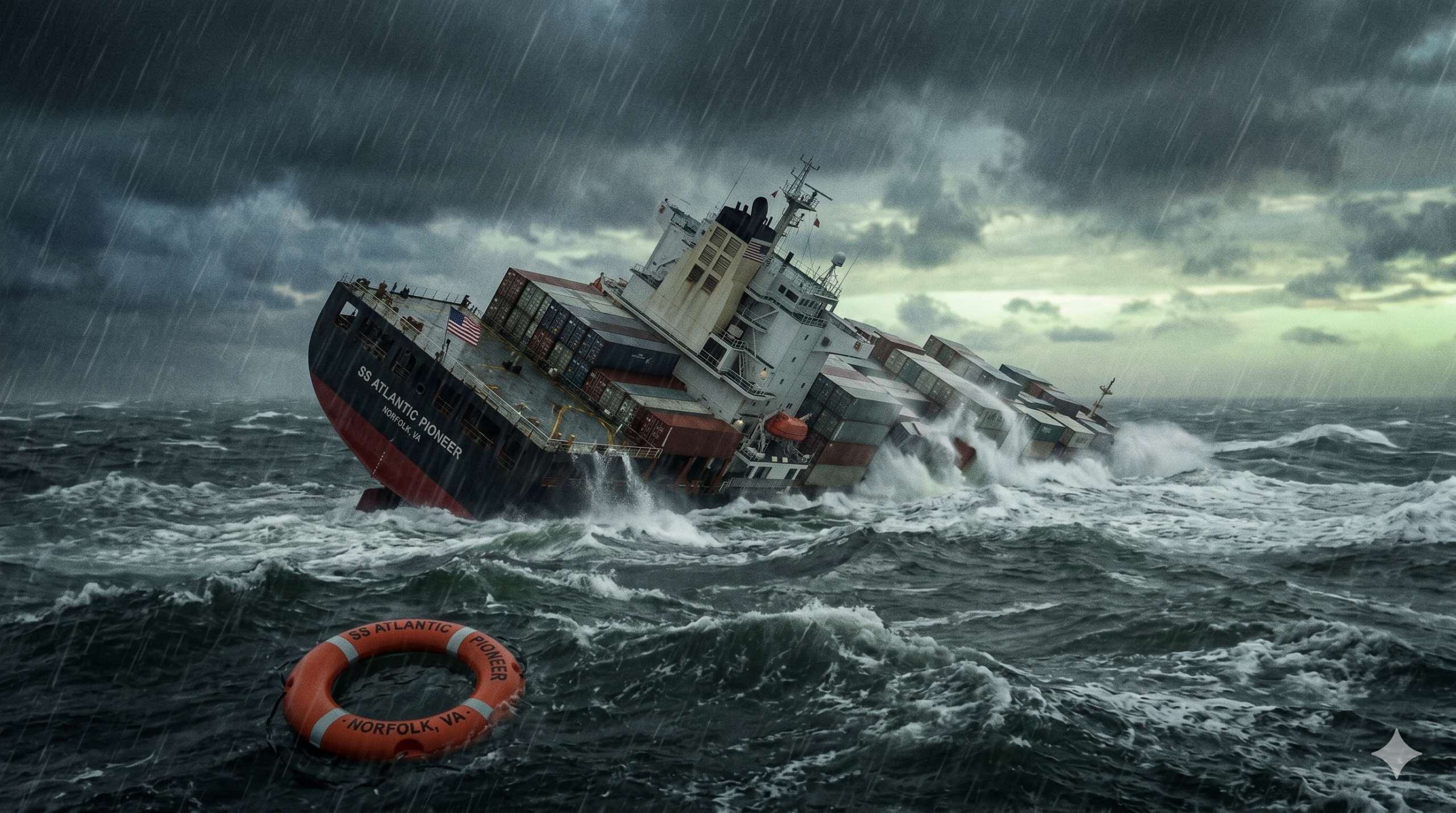 Six Crew Members Missing After U.S.-Flagged Ship Capsizes in Pacific Ocean During Typhoon